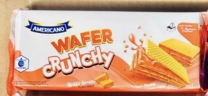 AMERICANO WAFER CRUNCHY BUTTER SCOTCH FLAVOURED 60GM
