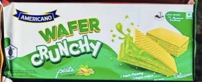AMERICANO WAFER CRUNCHY PISTA  FLAVOURED 130G