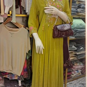 Lime Green Kurta Set | Chino Fabric Dry Clean